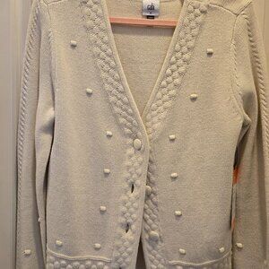 Cabi Retro Cardigan Size Medium Color Straw - never worn
